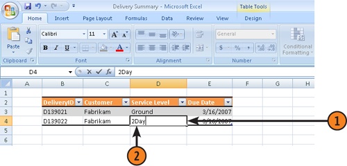 Edit Cell Contents Directly in the Cell