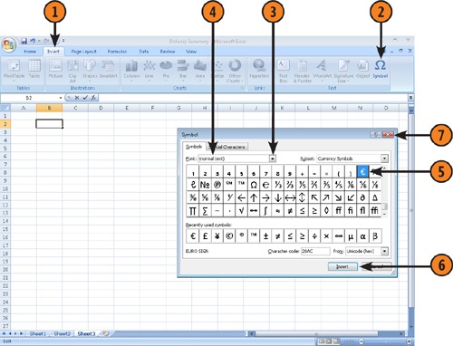 Add a Symbol to a Cell