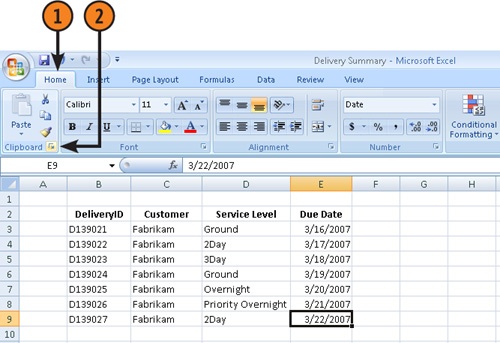 Display the Contents of the Office Clipboard