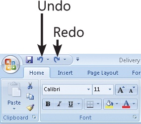 Undo or Redo an Action