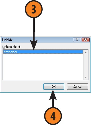 Unhide a Hidden Worksheet