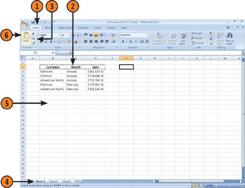 Copy Cells from One Worksheet to a Group of Worksheets