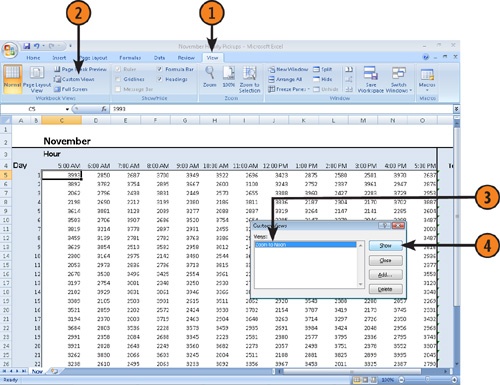 Switch to Another View of the Worksheet