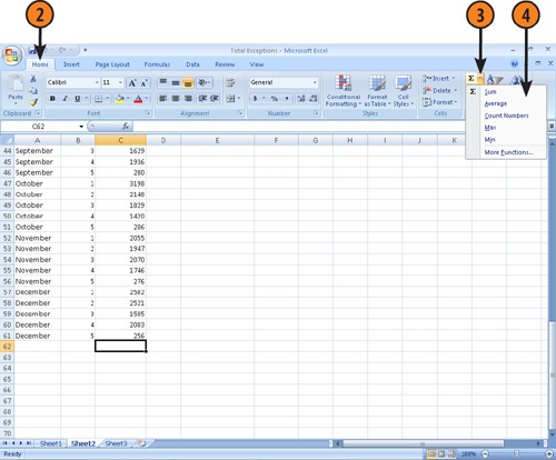 Create an AutoSum Function