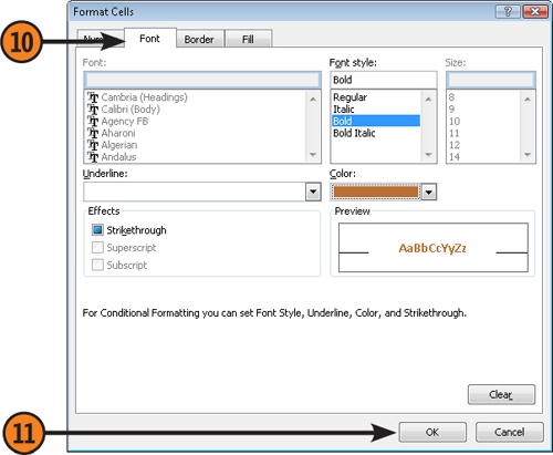 Change the Format of a Cell Based on Its Value