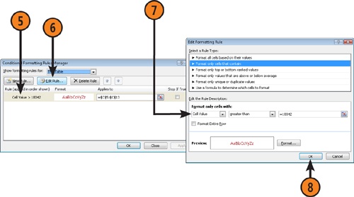 Edit a Conditional Formatting Rule