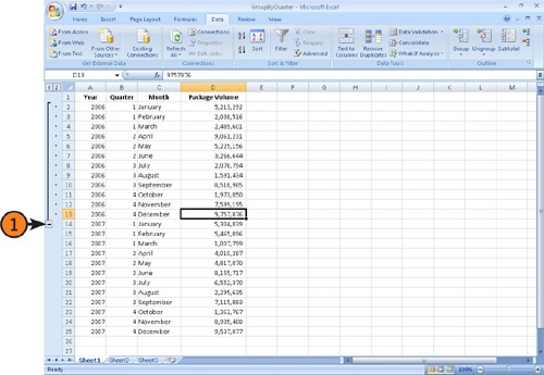 Hide Grouped Rows and Columns