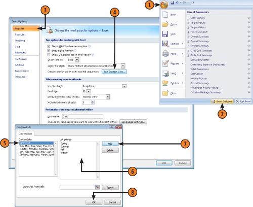 Define a Custom List of Values