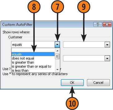 Create a Custom AutoFilter