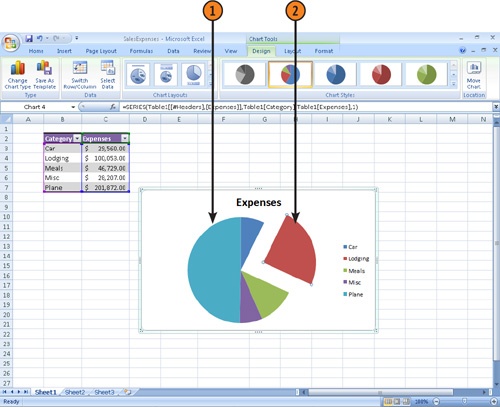 Pull a Slice Out of a Pie Chart