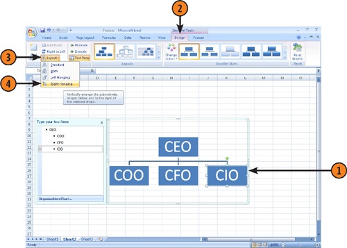 Alter the Layout of Your Organization Chart