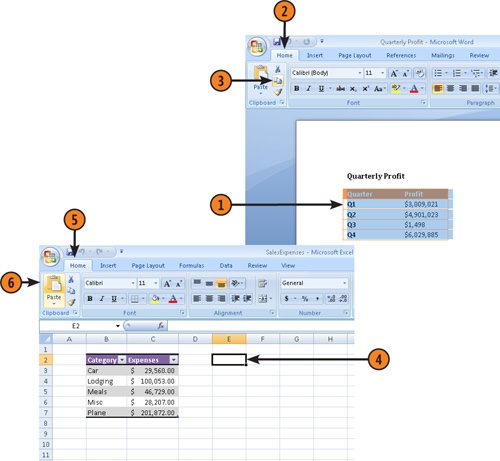 Bring Word Data into Excel