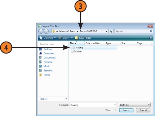 Bring Text into Excel