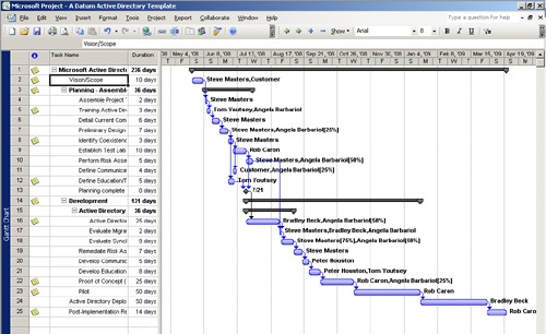 Staffing an Enterprise Project with Resources