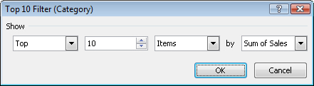 Filtering PivotTable Fields