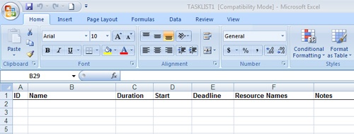 Share the Excel Task List template with your team to help build your project plan.
