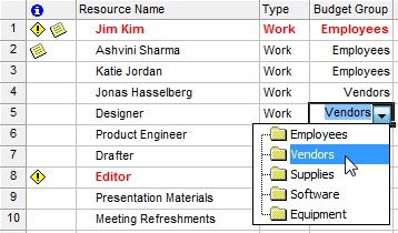 Create a Lookup Table for Your Budget Types