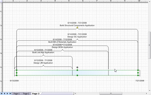 If shapes in the diagram overlap, select and drag them to another location.