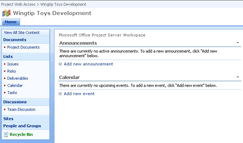 By default, as soon as a new enterprise project is published, a new workspace is created for it.