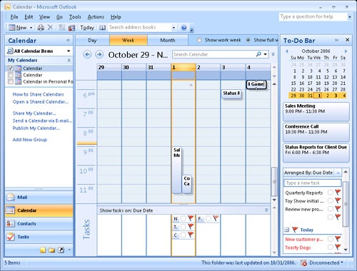 Week view can help you plan your entire week, both personal and work time.