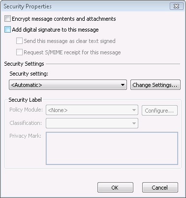 You can add a digital signature using the Security Properties dialog box.