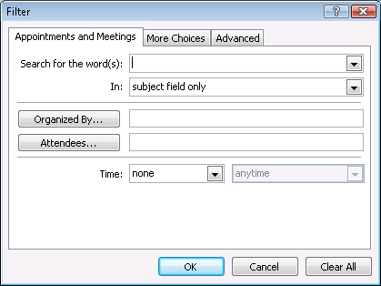 Use the Filter dialog box to export only those messages that fit certain criteria.