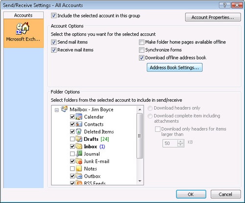 You can configure automatic offline address book synchronization.