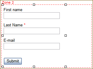 This is a simple example of a form published with Form Designer.