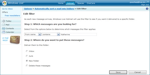 Add a filter to file your messages automatically.