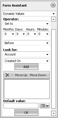 Additional date-based dynamic values options