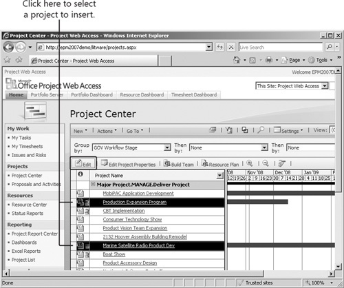 Using Consolidation with Project Server 2007