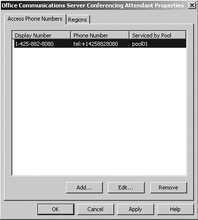 Configuring Conference Auto Attendant numbers