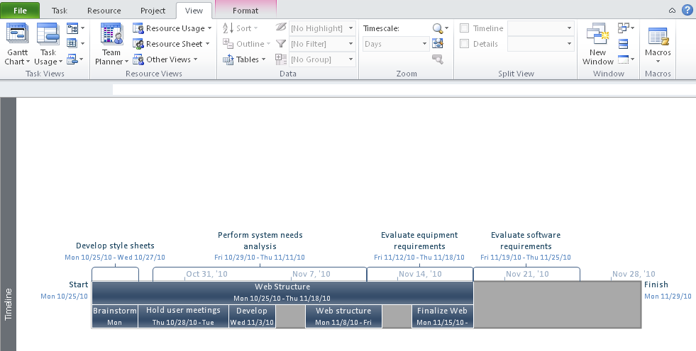 You can apply the Timeline as a view on its own instead of having it appear above other views.