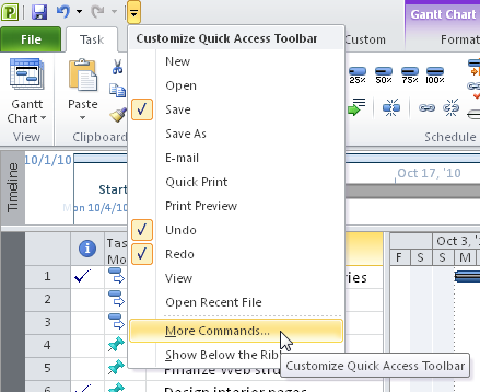 Inside Out: Add the Update Tasks button to your Quick Access Toolbar