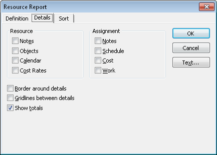 You can edit different types of information depending on the report you choose.