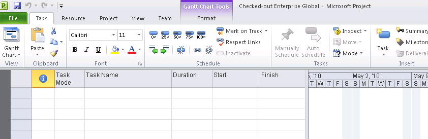 The Checked-Out Enterprise Global is a special project plan you use to standardize elements of all project plans used throughout your organization.