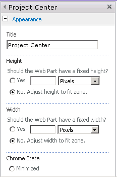 Use the Web Part task pane to edit a Web Part on the page.