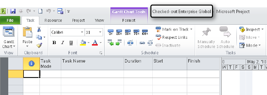 Review features in the enterprise global template to see your organization’s standards.