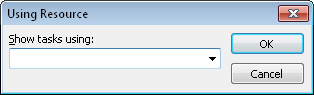 When you create an interactive filter, a dialog box appears, asking for the information you specified.