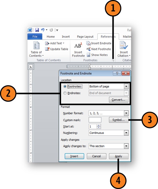 Change the Reference Mark