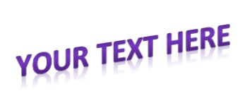 Text in a text box within Word formatted with a WordArt 3-D Rotation option.