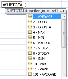 Use AutoComplete to help build your formulas.