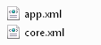 Two properties files appear by default in the document properties folder of an Office Open XML document package.