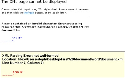 The same error shown in Internet Explorer (top) and Firefox (bottom).