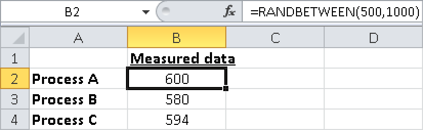 Filling a table with random values.