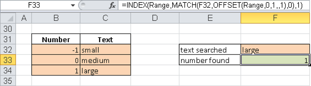 INDEX() and MATCH() simulate VLOOKUP().