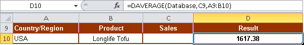 The mean of the sales of the product, Longlife Tofu, in the United States.