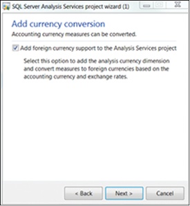 Selecting support for currency conversion.