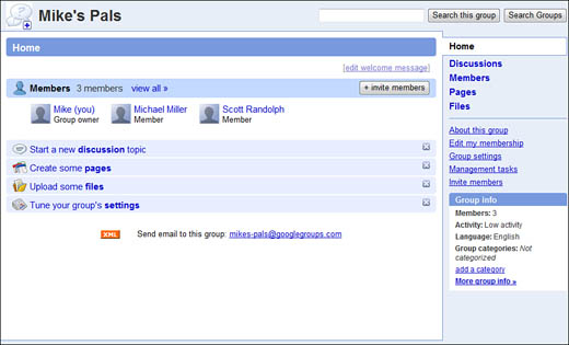 Managing your Google Group.