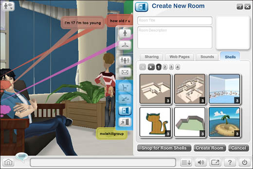 Designing a new virtual room.